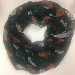 Turkey print infinity scarf